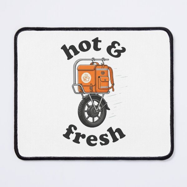 Item preview, Retro Flat Delivery Rider Hot and Fresh designed and sold by DuckOddity.