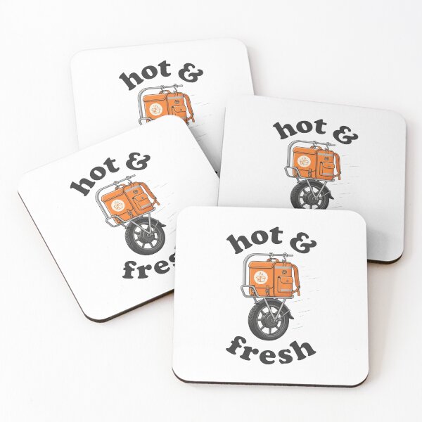 Item preview, Retro Flat Delivery Rider Hot and Fresh designed and sold by DuckOddity.