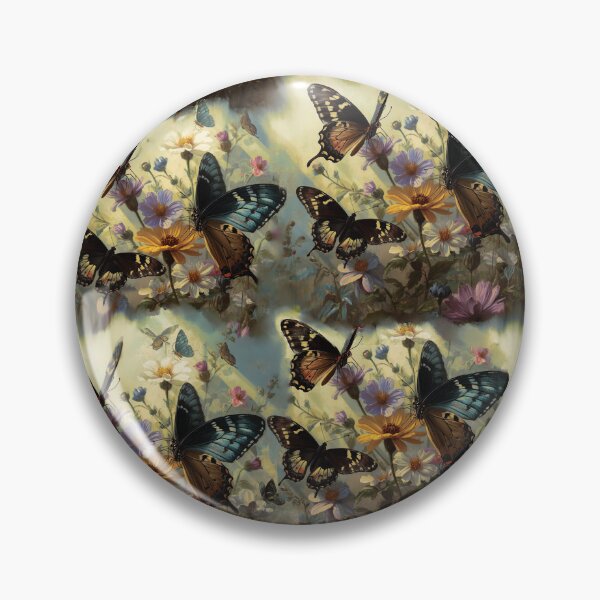 Item preview, Butterfly Vintage Painting designed and sold by elenabdesigns.