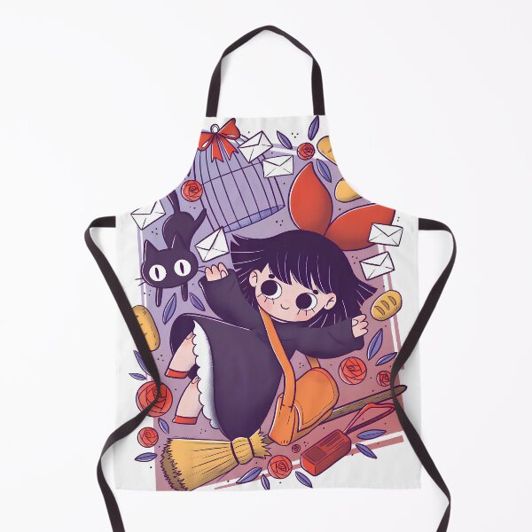 Item preview,  Cute kawaii girl [[kiki's]] chibi -%[ghiblis]%- flying aways cartoon style designed and sold by ITsyxuanart.