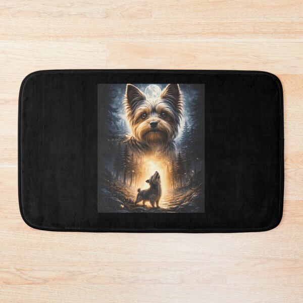 Item preview, Yorkshire Terrier Moonlight Forest Fantasy Art Classic T-Shirt designed and sold by Animalfacts002.