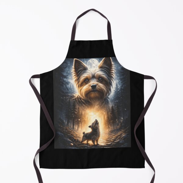 Item preview, Yorkshire Terrier Moonlight Forest Fantasy Art Classic T-Shirt designed and sold by Animalfacts002.