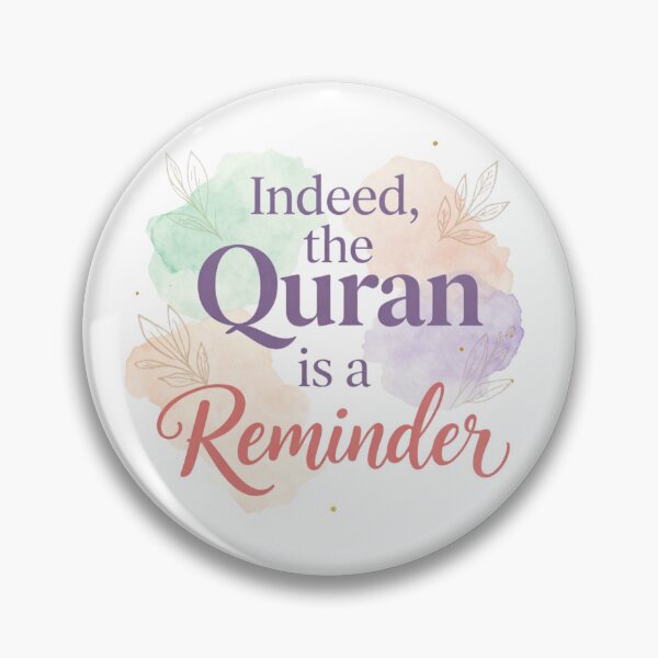 Item preview, Indeed the Quran is a Reminder Islamic Typography Art designed and sold by mysakura.