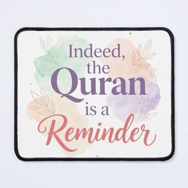 Item preview, Indeed the Quran is a Reminder Islamic Typography Art designed and sold by mysakura.