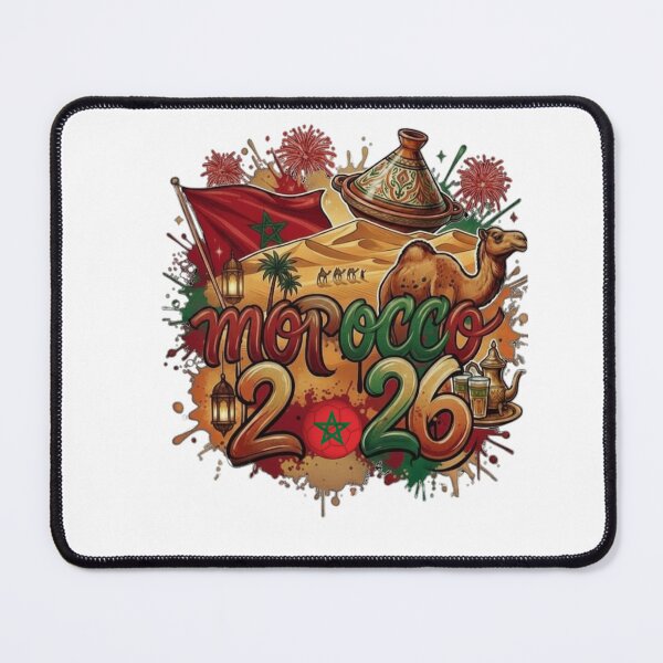 Item preview, Morocco 2026 World Cup Sahara & Tajine Graphic Art designed and sold by NinaCreator.
