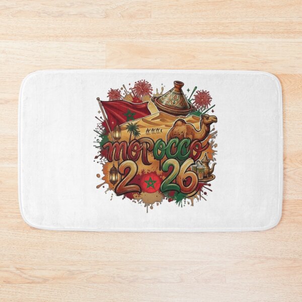 Item preview, Morocco 2026 World Cup Sahara & Tajine Graphic Art designed and sold by NinaCreator.
