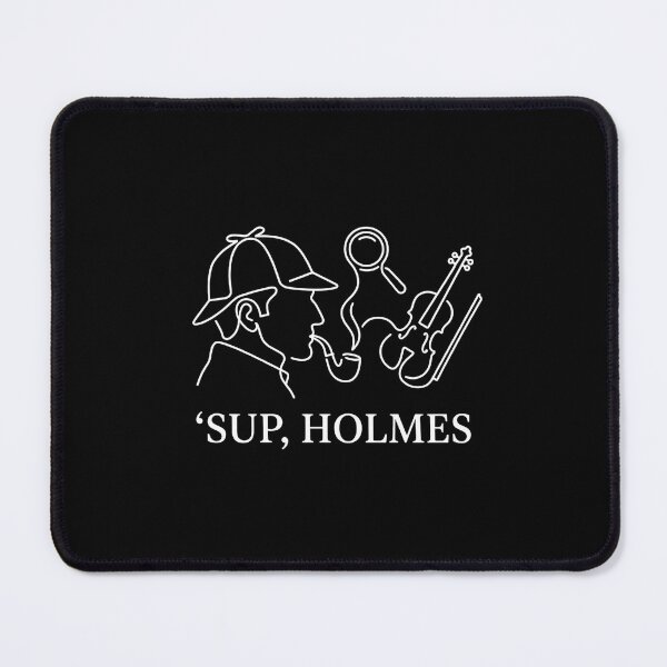 Item preview, Sup Holmes Funny Sherlock Holmes Minimalist Line Art designed and sold by Fenay Designs.