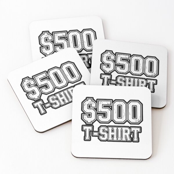 Item preview, $500 T-Shirt Funny Streetwear Typography Design designed and sold by Kavya Art.