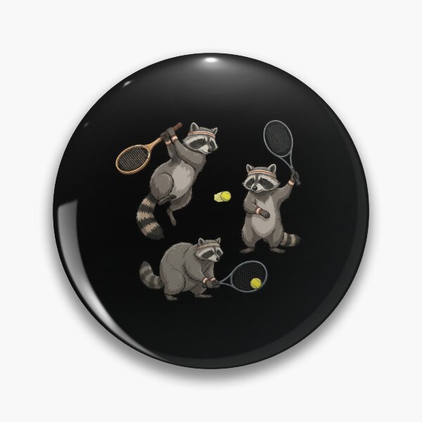 Item preview, Cute Raccoon Tennis Player Animal Sports Illustration designed and sold by Holy-Verse.