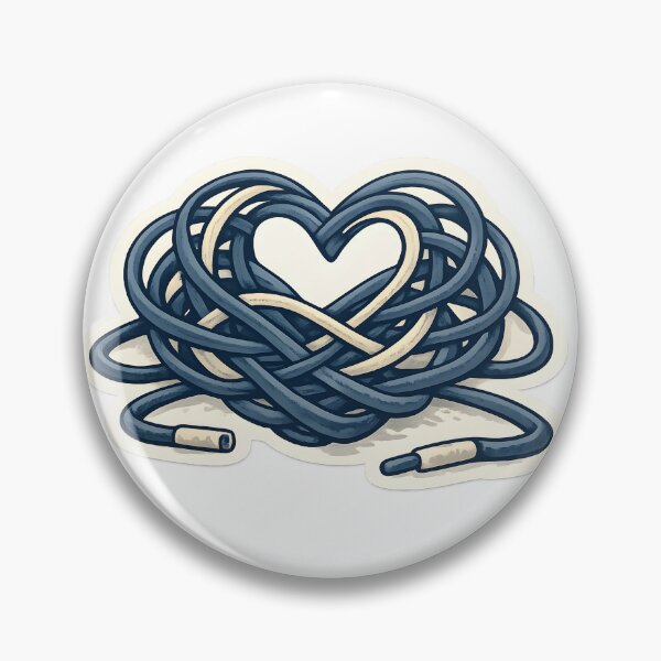 Item preview, Accidental Heart Shoelace Minimal Design designed and sold by Naviora.