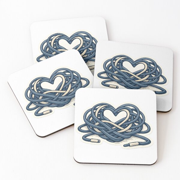 Item preview, Accidental Heart Shoelace Minimal Design designed and sold by Naviora.