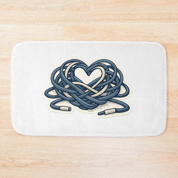 Item preview, Accidental Heart Shoelace Minimal Design designed and sold by Naviora.