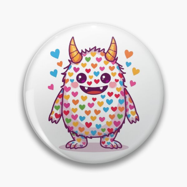 Item preview, Rainbow Heart Monster Kawaii Sticker designed and sold by Stylestickers55.