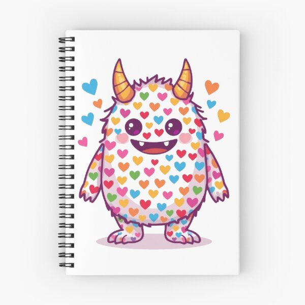 Item preview, Rainbow Heart Monster Kawaii Sticker designed and sold by Stylestickers55.