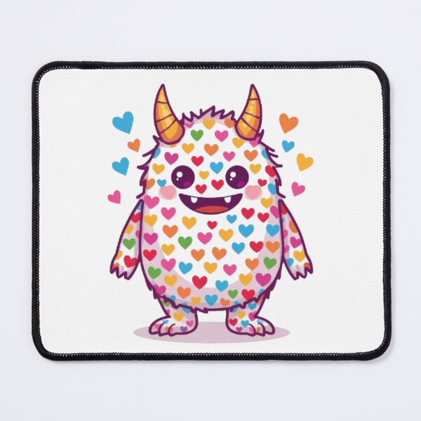 Item preview, Rainbow Heart Monster Kawaii Sticker designed and sold by Stylestickers55.