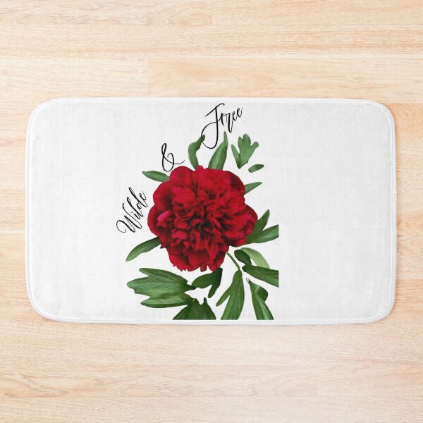 Item preview, Wild and Free Red Peony | Original Floral Photography Quote designed and sold by SimplyContry.