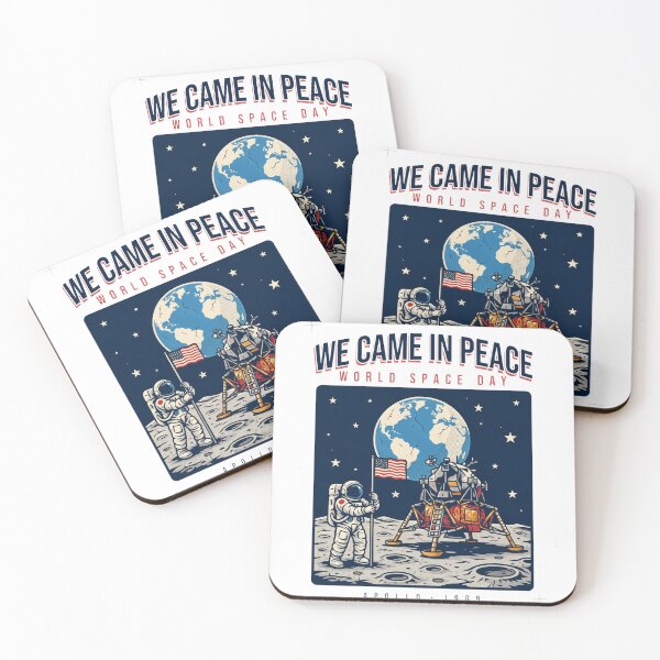 Item preview, We Came In Peace — Apollo 1969 Moon Landing World Space Day Retro T-Shirt V3 designed and sold by DarylWelsh2024.