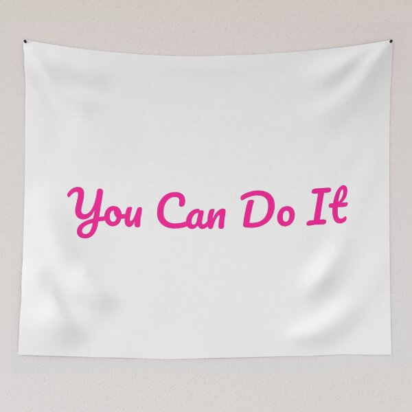 Item preview, You Can Do It - Pink  designed and sold by PublicArtDesign.