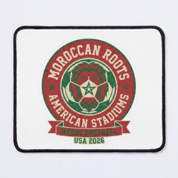 Item preview, Moroccan Roots American Stadiums - Vintage Maroc Soccer 2026 designed and sold by Harrak Housni.