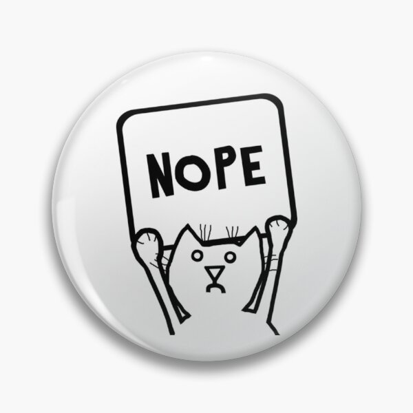 Item preview, Nope Cat Funny Nerd Glasses Meme Classic T-Shirt designed and sold by Animalfacts002.