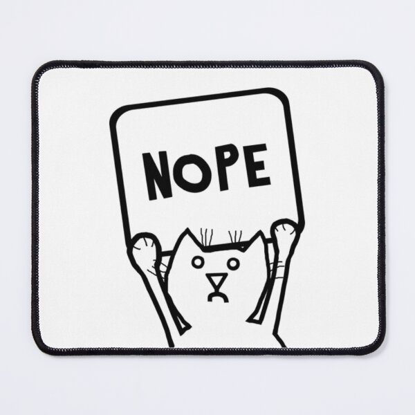 Item preview, Nope Cat Funny Nerd Glasses Meme Classic T-Shirt designed and sold by Animalfacts002.