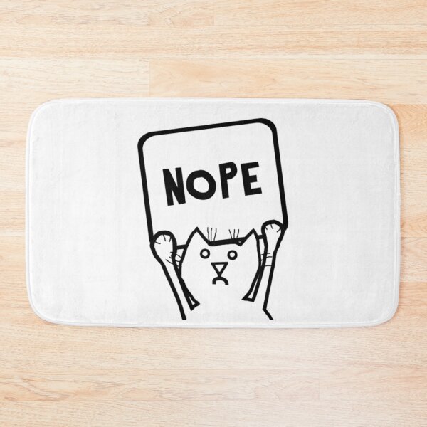 Item preview, Nope Cat Funny Nerd Glasses Meme Classic T-Shirt designed and sold by Animalfacts002.
