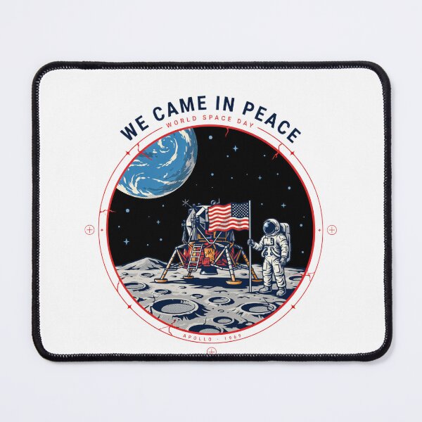 Item preview, We Came In Peace — Apollo 1969 Moon Landing World Space Day Retro T-Shirt V4 designed and sold by DarylWelsh2024.