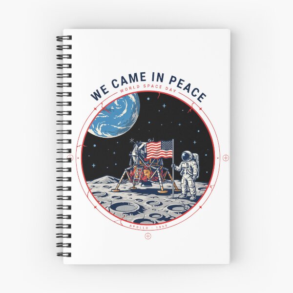 Item preview, We Came In Peace — Apollo 1969 Moon Landing World Space Day Retro T-Shirt V4 designed and sold by DarylWelsh2024.