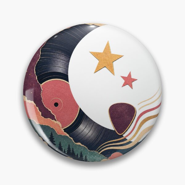 Item preview, Moon Vinyl Record Retro Music Lover Design designed and sold by CatalystAI.