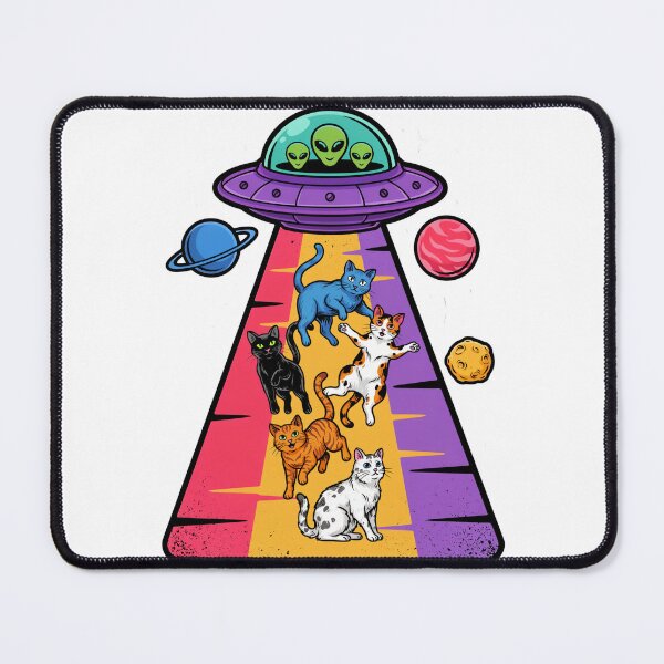 Item preview, UFO Cat Abduction — Alien Spaceship Beam Funny Space Cat T-Shirt V2 designed and sold by DarylWelsh2024.