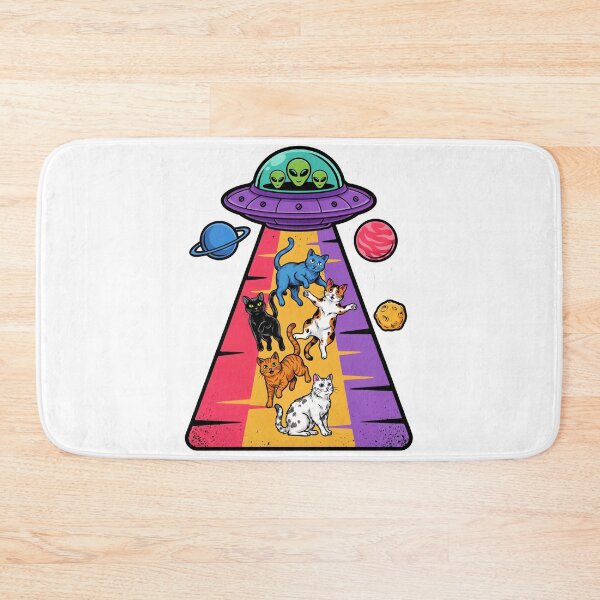 Item preview, UFO Cat Abduction — Alien Spaceship Beam Funny Space Cat T-Shirt V2 designed and sold by DarylWelsh2024.