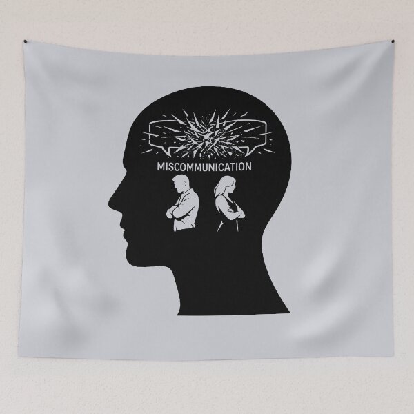 Item preview, The Miscommunication Frame: Semantic Confusion & Psychological Walls designed and sold by PERSPECTIVERED.