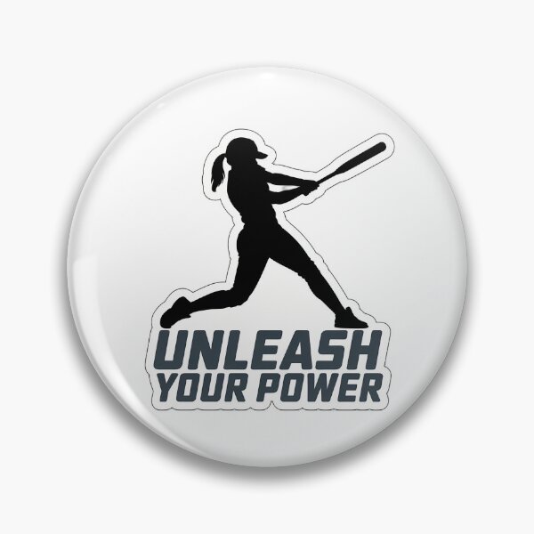 Item preview, Unleash Your Power Softball Silhouette designed and sold by NiftyWrx.
