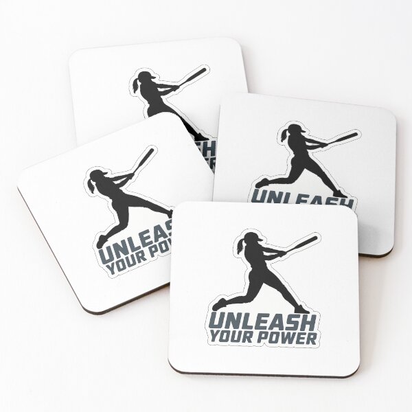Item preview, Unleash Your Power Softball Silhouette designed and sold by NiftyWrx.