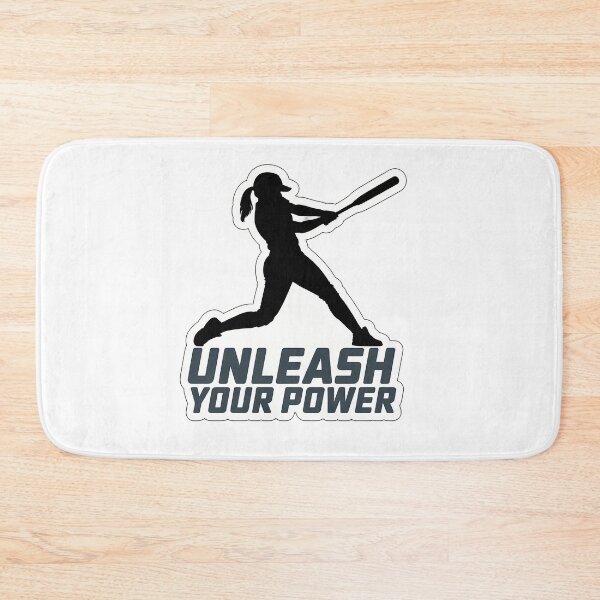 Item preview, Unleash Your Power Softball Silhouette designed and sold by NiftyWrx.