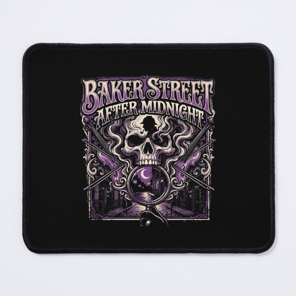 Item preview, Baker Street After Midnight Sherlock Holmes Gothic Skull Art designed and sold by Fenay Designs.