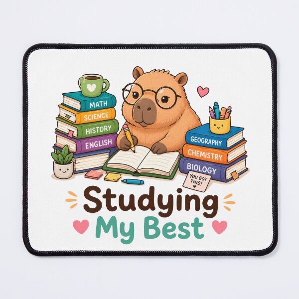 Item preview, Studying My Best Capybara Student designed and sold by INVITOARTE.