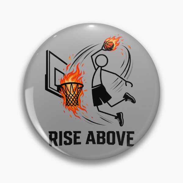 Item preview, Rise Above – Stickman Basketball Slam Dunk Motivation Design designed and sold by Chroma Dreams .