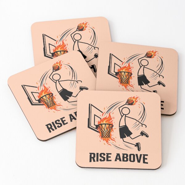 Item preview, Rise Above – Stickman Basketball Slam Dunk Motivation Design designed and sold by Chroma Dreams .