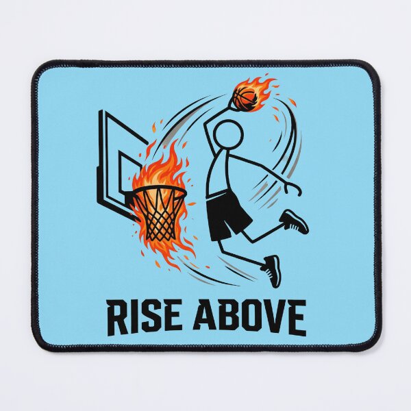 Item preview, Rise Above – Stickman Basketball Slam Dunk Motivation Design designed and sold by Chroma Dreams .