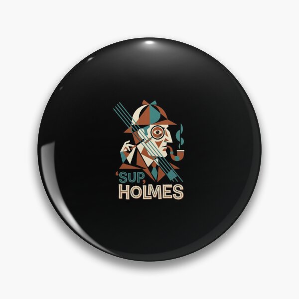 Item preview, Sup Holmes Funny Sherlock Holmes Geometric Vector Art designed and sold by Fenay Designs.