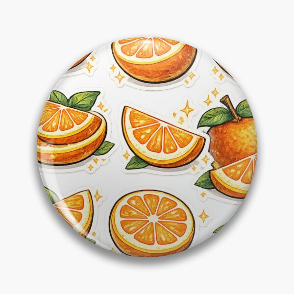 Item preview, Orange Slice Sticker Collection Watercolor Citrus – Cute Fresh Fruit Art Pack | Orange Gift designed and sold by irfanshikh.