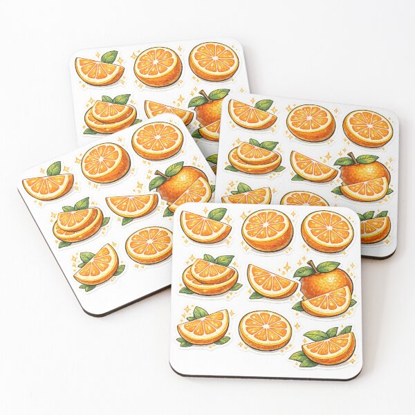 Item preview, Orange Slice Sticker Collection Watercolor Citrus – Cute Fresh Fruit Art Pack | Orange Gift designed and sold by irfanshikh.