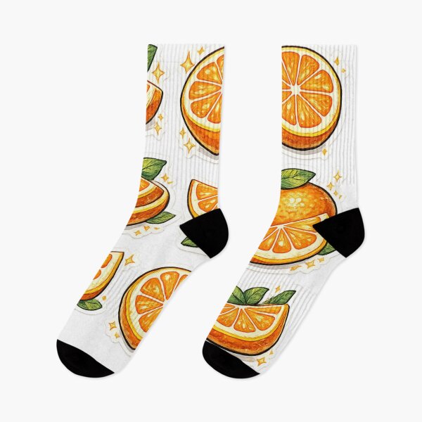 Item preview, Orange Slice Sticker Collection Watercolor Citrus – Cute Fresh Fruit Art Pack | Orange Gift designed and sold by irfanshikh.