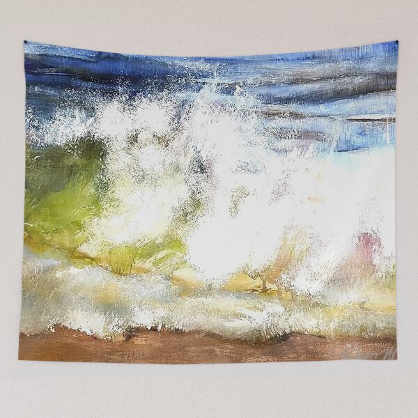 Item preview, Seaside Ocean Colorfully Lit Waves designed and sold by BuckaBaby.