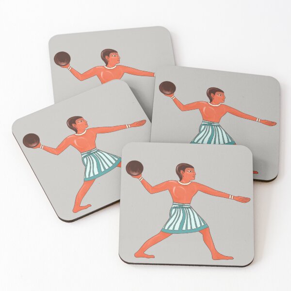 Item preview, Ancient Egyptian Ballplayer, handpainted pictute designed and sold by AK-Hevonen.