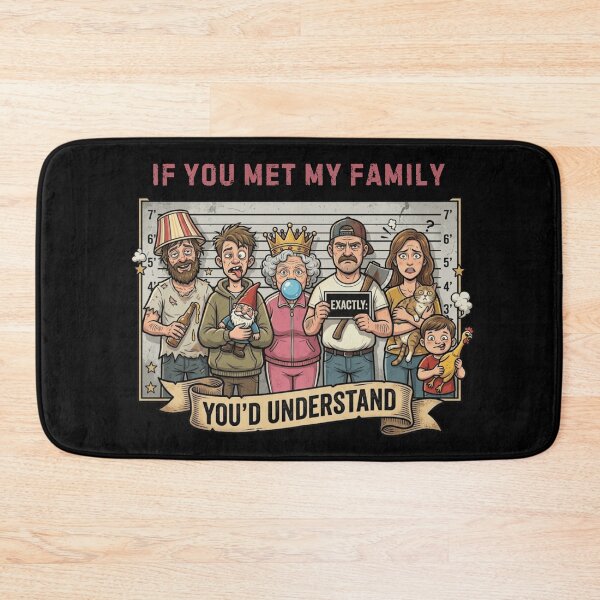 Item preview, If You Met My Family You’d Understand Shirt - Funny Dysfunctional Family Mugshot designed and sold by Cree8if.