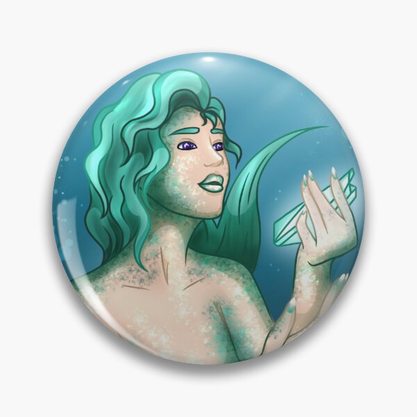 Item preview, Mermaid collecting crystalls designed and sold by dewidenice.
