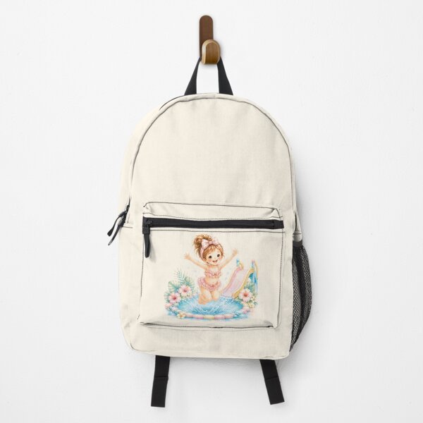 Item preview, Cute Summer Splash Girl | Water Slide Tropical Kawaii Illustration designed and sold by looplandger.