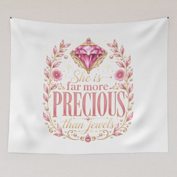 Item preview, She is far mor precious that jewels designed and sold by ChristianLife.